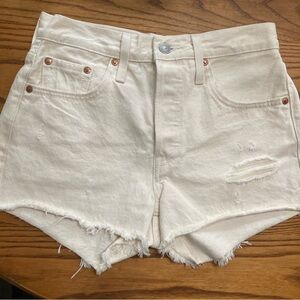 Levi's Women's Off-White Jean Shorts